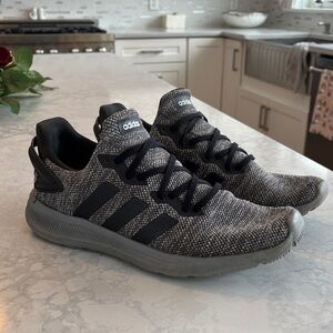 Adidas Black and Gray Running Shoes